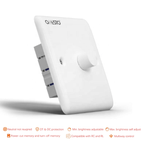 Оптовая продажа смарт-диммер поворотного типа с функцией памяти Tuya Control WiFi Dimmer Switch - Product Image 2