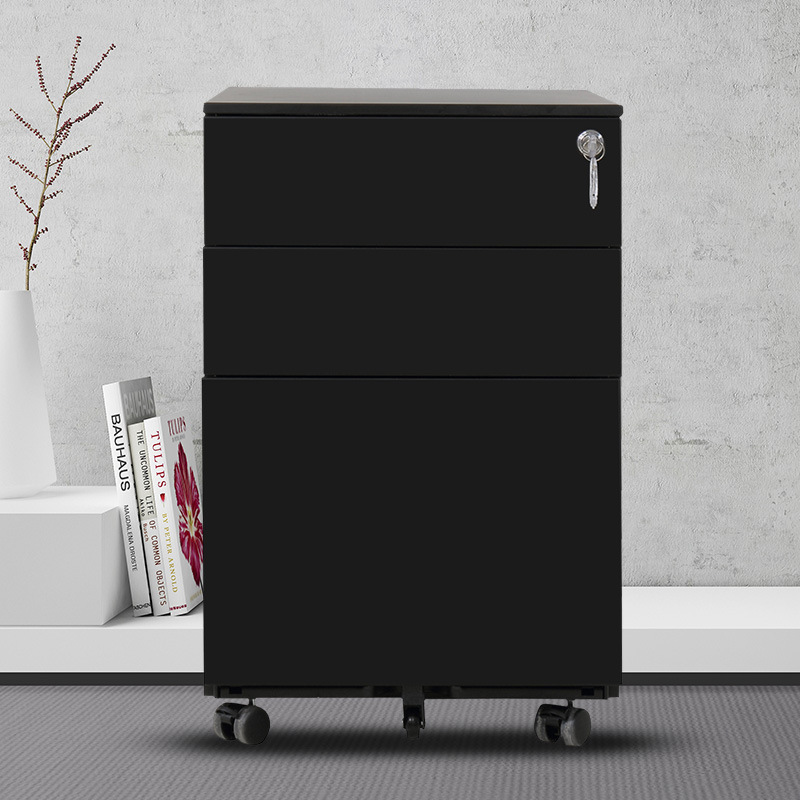 Narrow-sided 2-drawer mobile cabinet