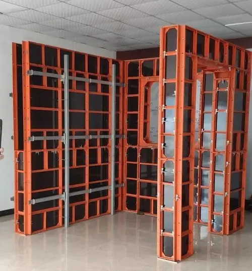 Construcción de columnas de losa de pared contrachapado de marco de acero eficiente americano para estructura metálica de encofrado de hormigón