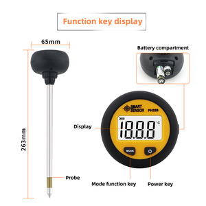 Yeni LCD 3 IN 1 toprak PH nem sıcaklık ölçer toprak test cihazı dikim çiçek bahçe nemli test cihazı - Product Image 5