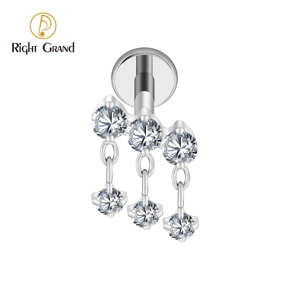 Acciaio/Zircone Cubico Trasparente