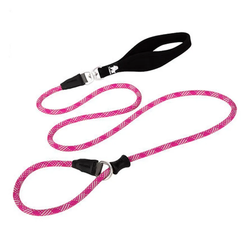 Multicoloured Reflective explosion-proof Adjustable Dog Collar Custom Pet Leash Hands led dog leash