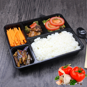 37oz tek kullanımlık plastik 5 bölme kullanımlık sızdırmaz öğle yemeği hazırlık makarna aperatifler pişmiş ambalaj kutusu Fast Food konteyner - Product Image 1