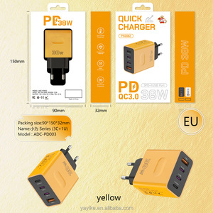 PD <strong>38W</strong> ACC Fast Charging Laptop Adapter Type C Dual PD Quick <strong>Charger</strong> USB C+A Charge QC3.0 PD 25W Multi Ports Wall <strong>Charger</strong> - Product Image 4
