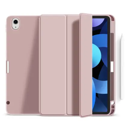 Casing Penutup Tablet Silikon Lembut Pelindung Tinggi untuk iPad Air 4/5 10.9 Inci dengan Slot Pena Kanan