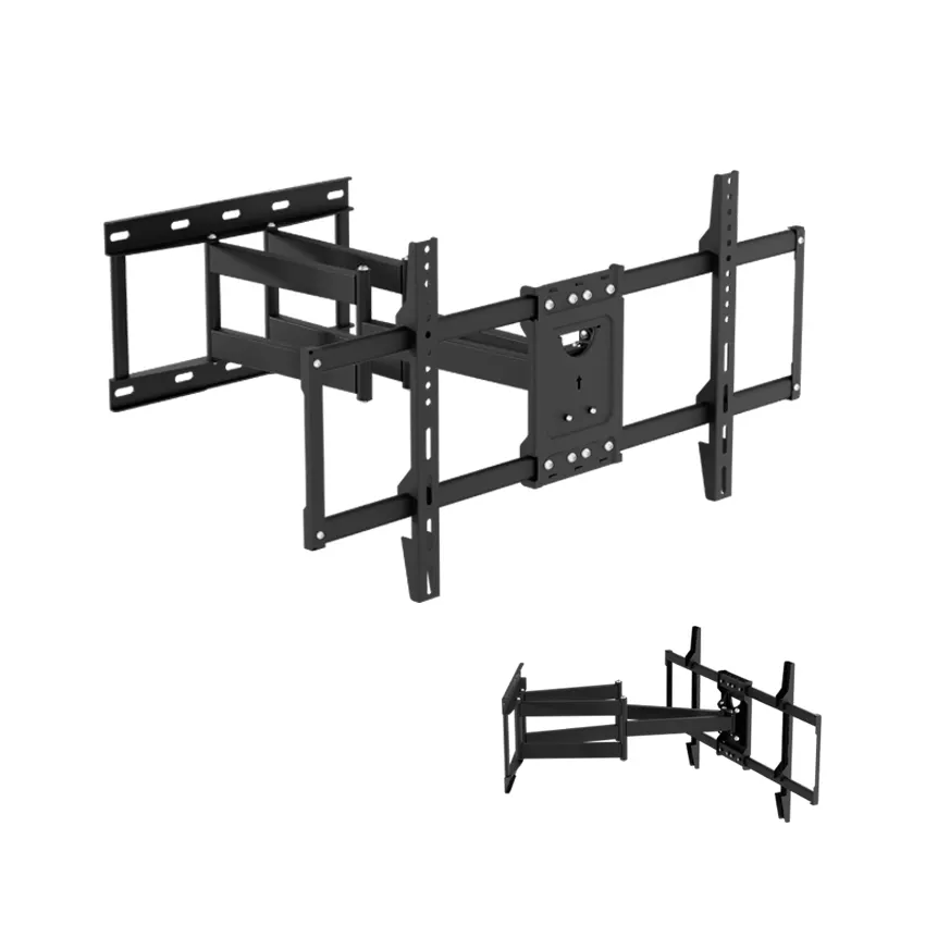 Большой размер регулируемый настенный кронштейн для ЖК-светодиодного телевизора с полным креплением вверх и вниз Универсальный кронштейн для телевизора 52-98 дюймов VESA 800*400