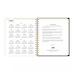 Professional Planner Supplier Custom Printing Undated Non <strong>Dated</strong> Daily Spiral Planner Calendar <strong>Notebook</strong> <strong>with</strong> Pocket and Sticker - Product Image 2
