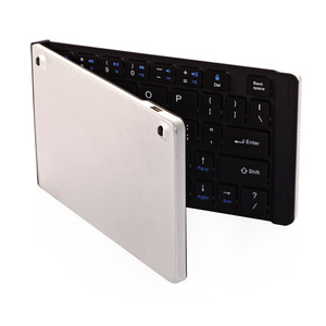 Venta al por mayor Mini teclado ultrafino plegable inalámbrico Bluetooth teclado para Android Smartphone teclado colorido de alta calidad