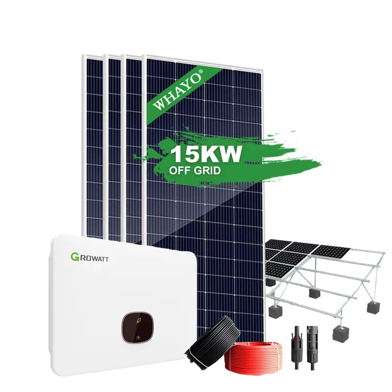 תחנת כוח סולארית וואיו על רשת מערכת אנרגיה סולארית 20kw 30kw 40kw 50kw 100kw מערכת סולארית קשורה לרשת תעשייתית