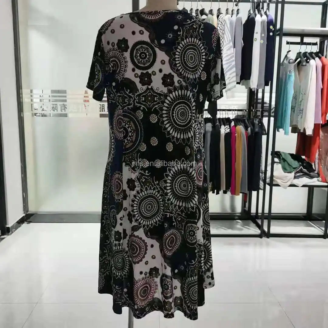 J & H cina fabbrica di alta qualità su misura ricamo vintage elastico abito estivo all'ingrosso abbigliamento donna boutique