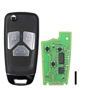 Xhorse XKAU01EN VVDI VVDI2 Wire Flip Remote chiave 3 pulsanti per Audi tipo programmatore chiave remoto