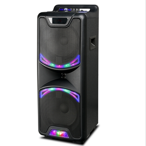 Subwoofer dual Sistema de megafonía portátil BT TWS Sistema de altavoces de karaoke 60W Potencia de salida Soporte de tarjeta de memoria para computadoras Reproductores de audio - Product Image 1