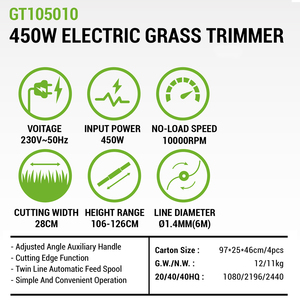 VERTAK 450W伸缩管多功能修剪工具割草器动力串除草器割草器 - Product Image 3