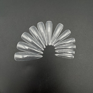 120 adet Stiletto şeffaf formu Sticker parmak uzatma fransız manikür çift sistem kalıp İpucu çift formu Nail İpuçları - Product Image 3