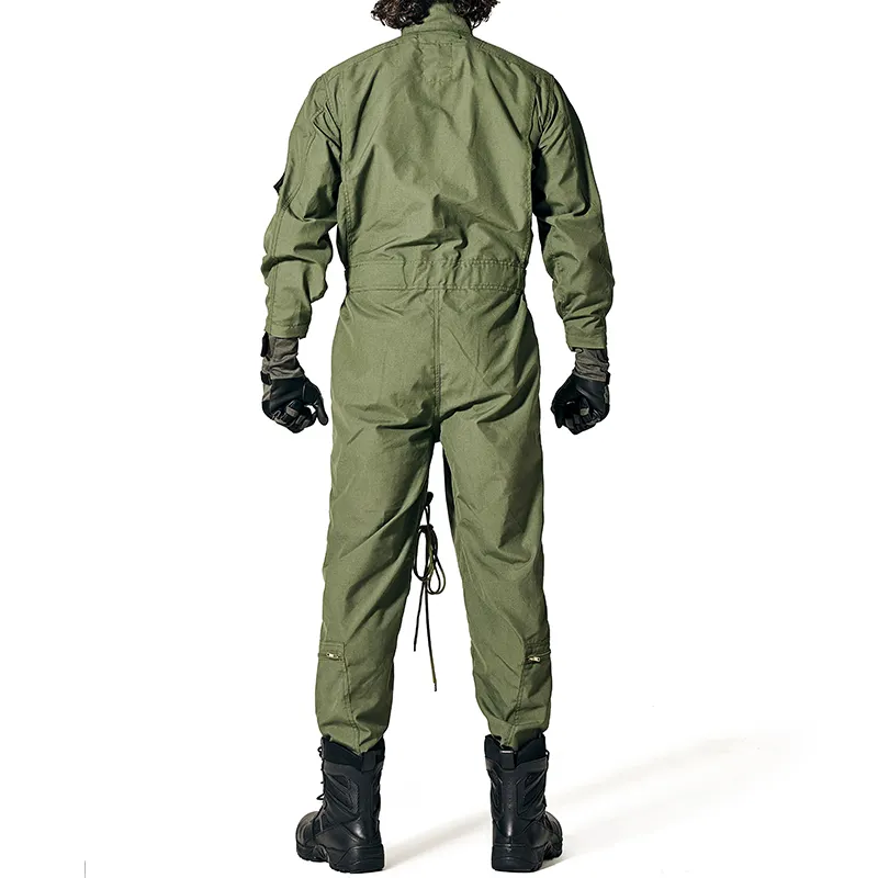 Factory Direct Supply Flight Suit High Quality Mental Zipper Flying Suit Coverall Pilot Flight Suit For Mens