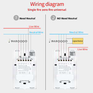 Homekit Dual Mode Smart WiFi for Bluetooth Touch Wall Switch Timed Voice Control Waterproof Overload Protection 16A US/<strong>AU</strong> <strong>Remote</strong> - Product Image 2