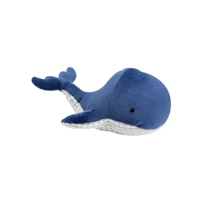 BSCI Factory OEM personalizzato farcito morbido peluche balena blu giocattolo 35cm