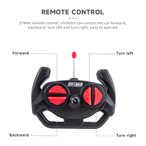 3D Light 4-channel Remote Control Vehicle <strong>Model</strong> 27mhz 1/18 Scale <strong>Rc</strong> Hobby Racing Toy Car for Kids and Adults - Product Image 4
