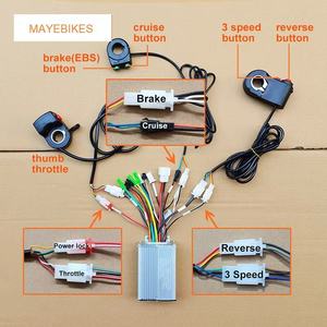 Kit de conversión de Motor Wheelbrrow para agricultura eléctrica de 14 pulgadas y 500W, Kit de controlador de acelerador de baja velocidad, Motor de cubo de 500W para granja - Product Image 5