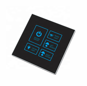 Sistema de habitación de invitados, interruptor de cristal Led personalizado, Control inteligente de Hotel, Software de ordenador