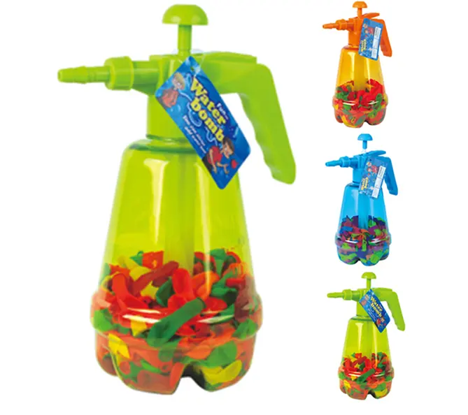 Bambini vendita calda giocattoli estate acqua giocattoli palloncini acqua pompa bottiglia con 500 palloncini