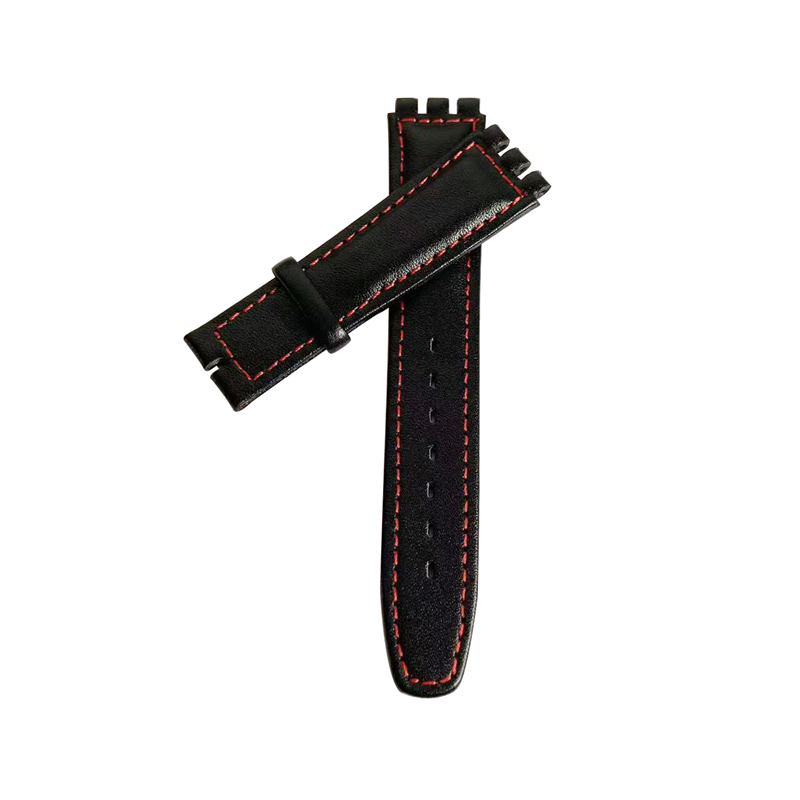 Negro + costura roja