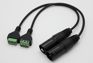 XLR 3 pines macho a 3 polos Terminal conector altavoz micrófono adaptador Cable equipos de sonido actuación en vivo y grabación - Product Image 5