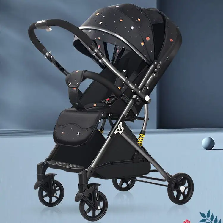लोकप्रिय foldable बच्चे strollers आरामदायक सीटों वाले Multifunctional उद्यान तह बच्चे घुमक्कड़ वैगन
