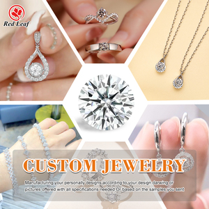 Redleaf IGI GIA ได้รับการรับรองจาก0.3CT เพชรที่0.5CT 1CT 2CT 3CT 4CT ปลูก5CT เพชร VVS HPHT CVD ในห้องปฏิบัติการ - Product Image 6