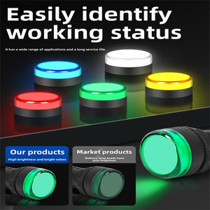 AD16-22DS yüksek parlaklık LED güç göstergesi ışığı plastik Panel montajı 22mm sinyal ışığı okunması kolay sinyal ışığı - Product Image 6