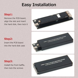 USB3.1 Type-C至<span class=keywords><strong>Mac</strong></span> SSD外壳铝合金硬盘盒兼容2013/2014/2015/2016/2017 MacBook Air/Pro/Retina