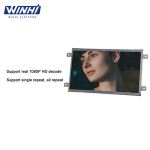 10.1 pollici open frame metal shell interno supermercato schermo LCD display pubblicitario LED interruttore a pulsante video lettore multimediale - Product Image 3