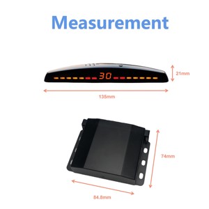 Sensor de aparcamiento con pantalla LED con 4 sensores, respaldo inverso, Monitor de Radar de aparcamiento para coche, sistema Detector, pantalla de retroiluminación - Product Image 4