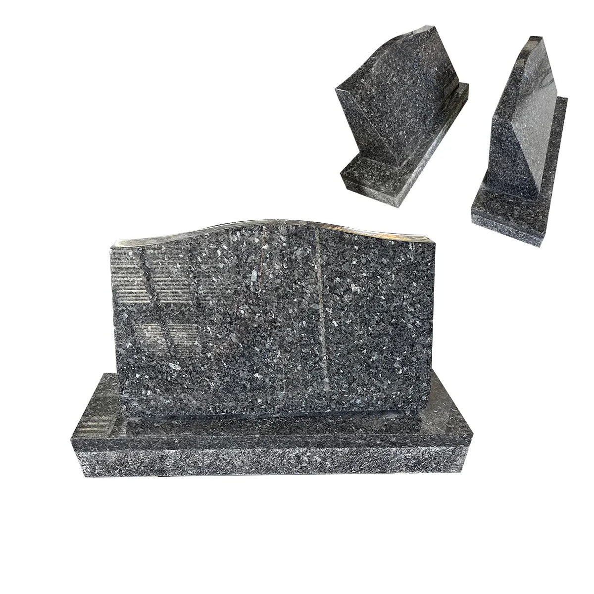 Natural grey granite monuments and tombstones Custom cemetery gravestones Factory price