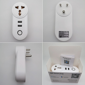 LEDEAST PA8-SA Tuya Smart WiFi Plug South Africa стандарт с USB-портами поддерживает дистанционное и Голосовое управление для домашней автоматизации - Product Image 3
