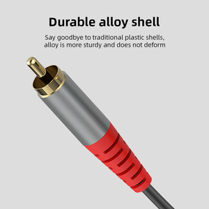 A la venta Cable divisor RCA dual de 6,35mm a sonido excelente Enchufe estéreo TRS macho de 1/4 pulgadas a Cable macho RCA Conexión fácil - Product Image 4