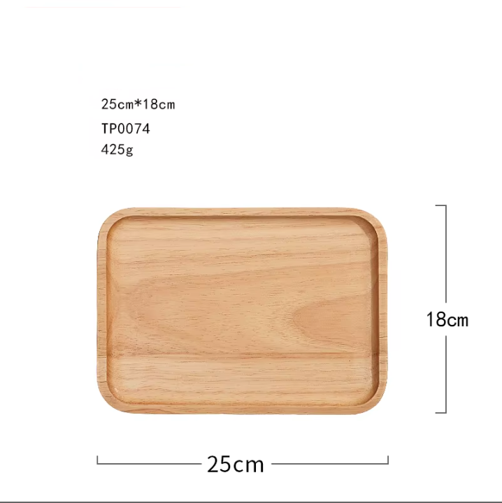 Madera maciza rectangular 25*18cm