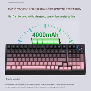 HJSDZHI H98三色机械键盘无线2.4G蓝牙三模DIY键盘 - Product Image 6
