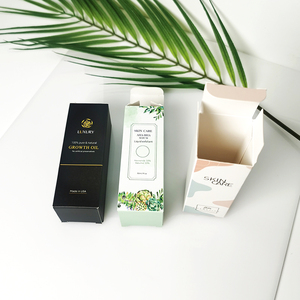 Özel kare hediye karton kutu 30ml 50ml 100ml katlanabilir karton kozmetik kutusu uçucu yağ şişeleri krem kavanozu - Product Image 2