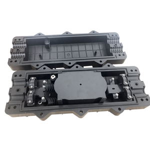 FTTH al aire libre impermeable FOSC 24/48/96/144 núcleos caja de unión de fibra óptica en Línea 2 en 2 salida caja de empalme de fibra óptica en línea - Product Image 1