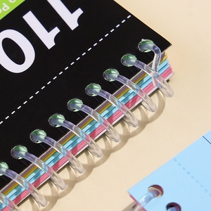Bobina A6 Notebook Mini Bloc de notas portátil con encuadernación en espiral Mini Notebook Papel de escritura Bloc de notas Diario Cuaderno de oficina - Product Image 4