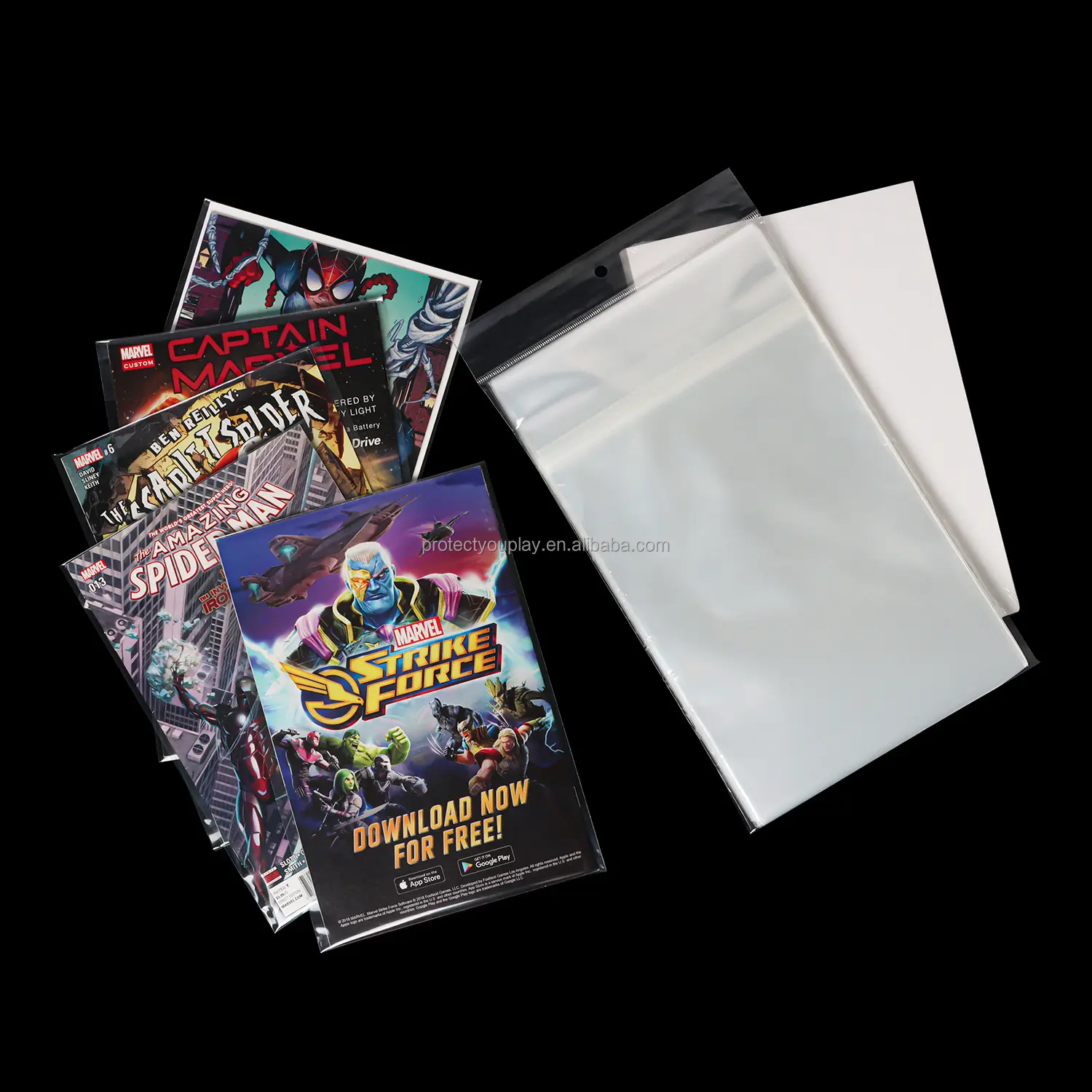 अनुकूलित वर्तमान/आधुनिक नियमित/चांदी गोल्डन आयु कॉमिक बुक स्टोरेज बैग