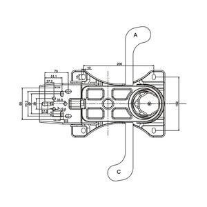 強力な多機能ブラックメタルオフィスチェアメカニズムの交換 - Product Image 2