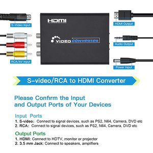 Convertidor AV a HDMI compatible con adaptador de vídeo RCA con Mini Cable de alimentación USB para TV Box proyector consola de juegos HDTV a AV - Product Image 6