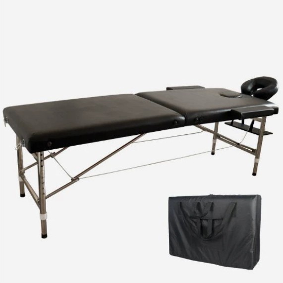 Black backpack with headrest and armrest