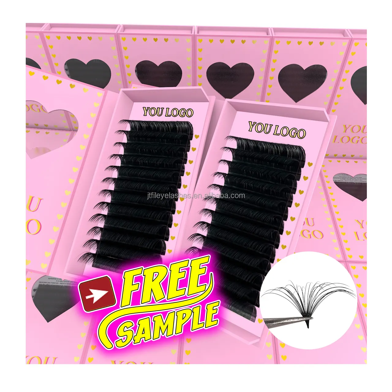 Novos suprimentos volume individual 0.01mm Super macio chicote extensões bandejas seda vison fosco preto cashmere cílios extensão