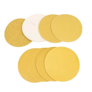 Yellow Color Hook and Loop Sanding Disc Polishing Car Paint <strong>100mm</strong> Flexible Backing Padwith <strong>Turbo</strong> for Sanding Disc - Product Image 1