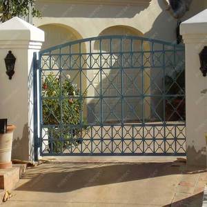 Xiyatech Tùy Chỉnh Tự Động Rèn Sắt Vườn Cổng Điện Trượt Đường Truyền Động Cổng Thiết Kế Ngoài Trời Laser Cắt Cửa Trượt - Product Image 5