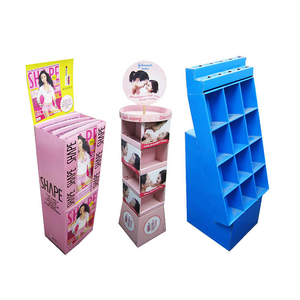定制零售Pos纸板产品地板展示架瓦楞纸板展示架搁板 - Product Image 4