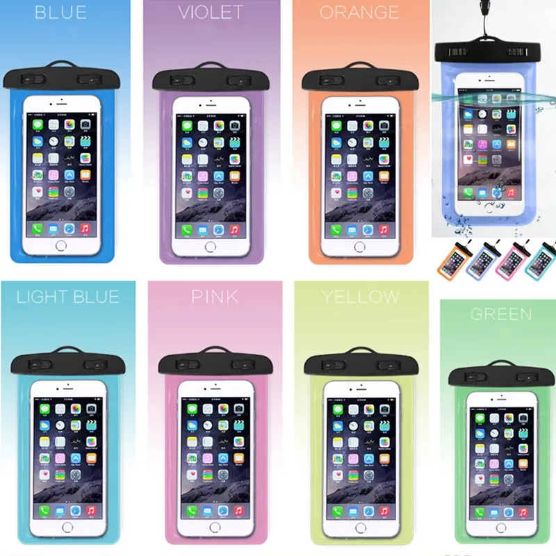 Ipx8 Universal New Waterproof Mobile Phone Cases Protective Bag Wholesale Smart Phone Waterproof Bags For Cell Phones